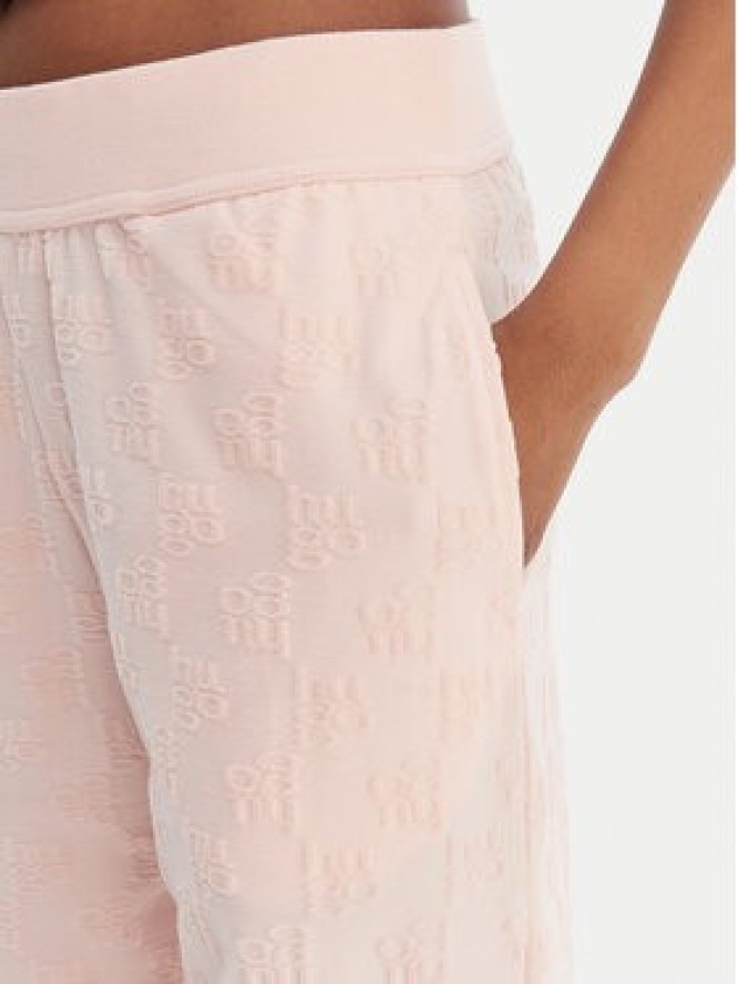 HUGO Spodnie dresowe Monogram 50556809 Różowy Regular Fit