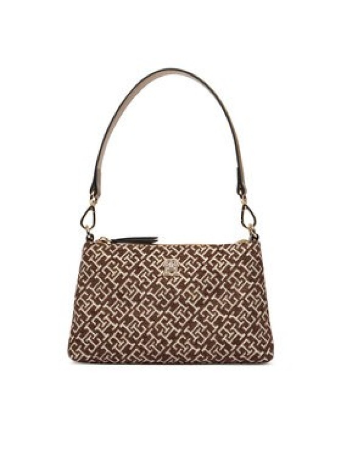 Tommy Hilfiger Torebka Th Jacquard Mini Shoulder Bag AW0AW19006 Brązowy
