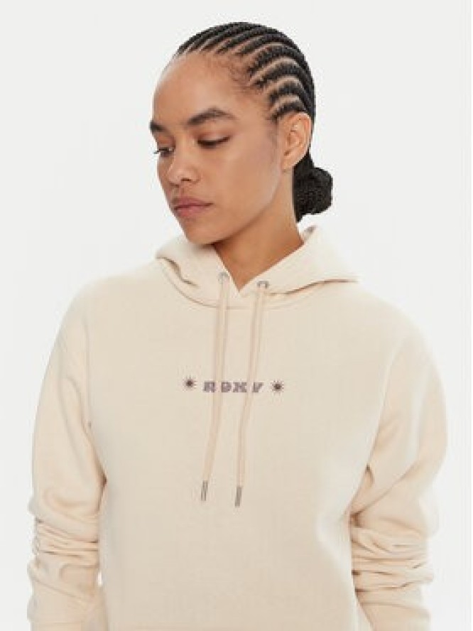 Roxy Bluza ERJFT05021 Beżowy Regular Fit