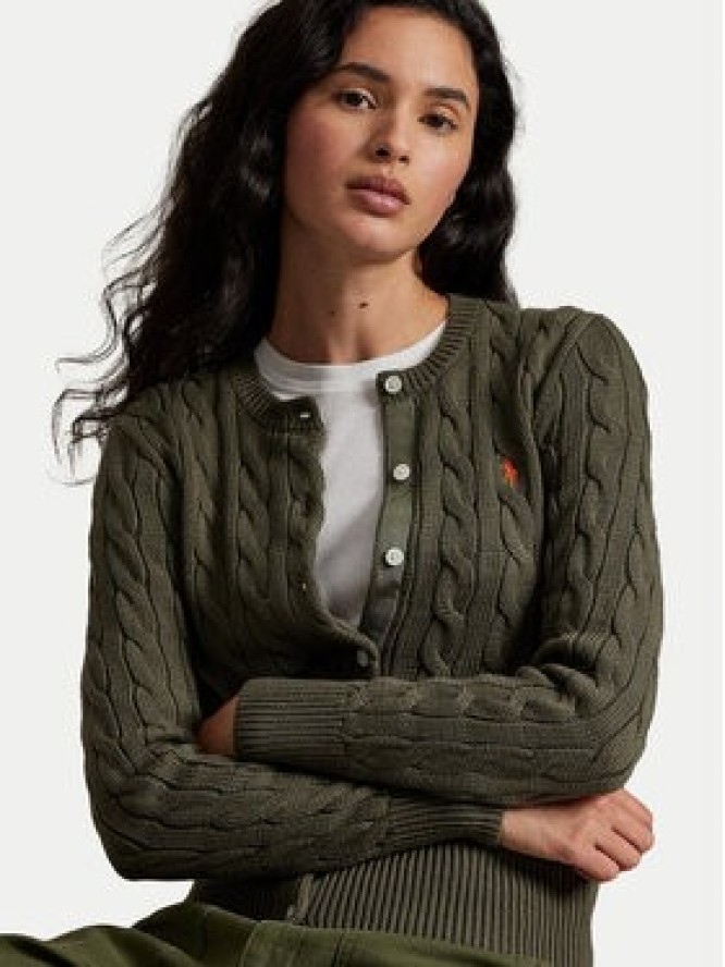 Polo Ralph Lauren Kardigan 211971868500 Zielony Slim Fit