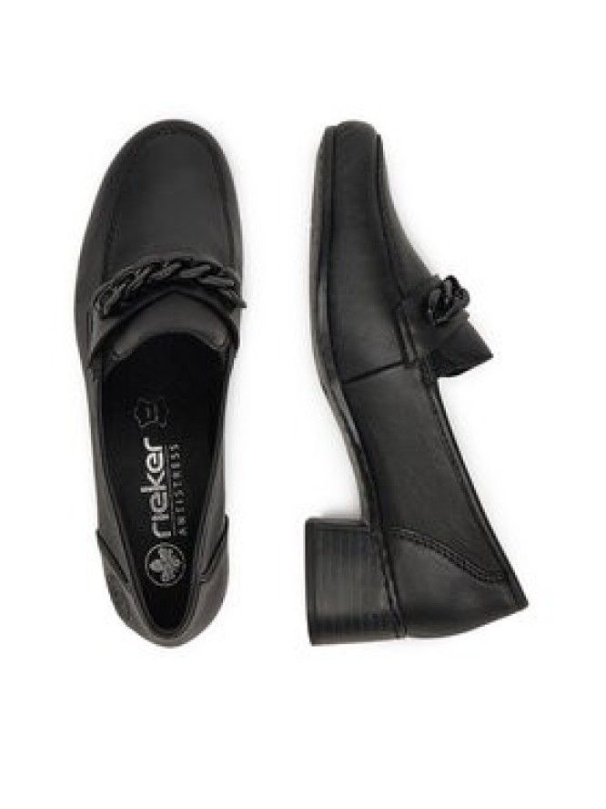 Rieker Loafersy 41660-00 Czarny
