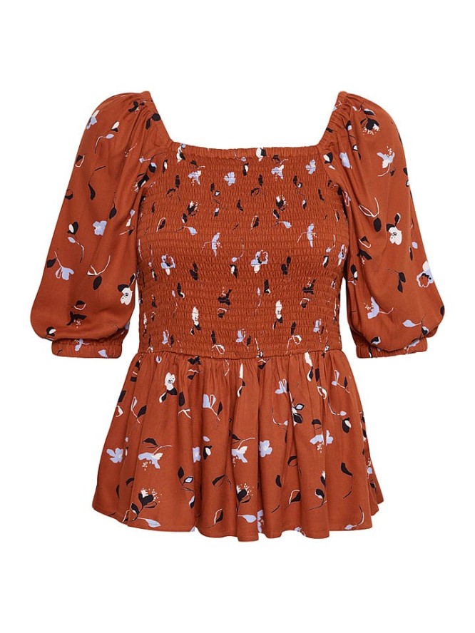 Kaffe Bluzka w kolorze jasnobrązowym rozmiar: 44