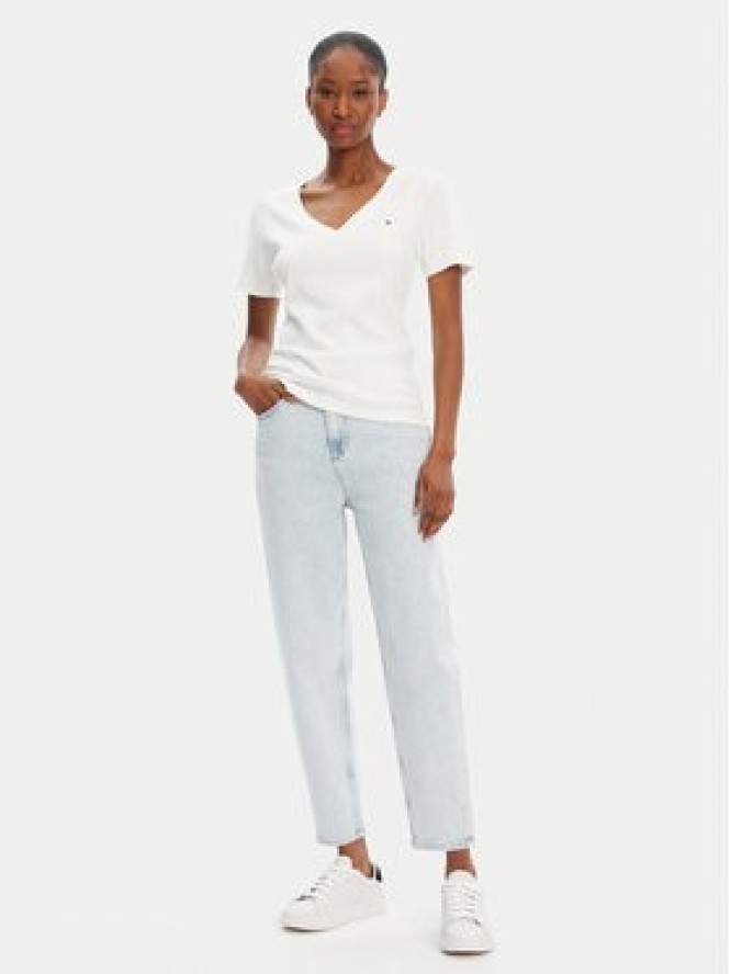 Tommy Hilfiger T-Shirt New Cody WW0WW40584 Écru Slim Fit