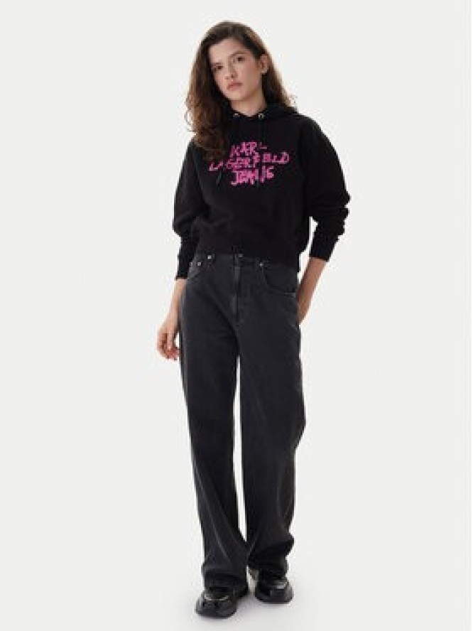 Karl Lagerfeld Jeans Bluza B1W20039 Czarny Regular Fit