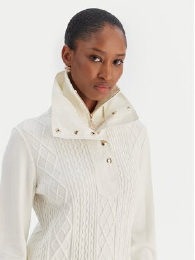 Liu Jo Sport Sweter TF5039 MS75L Écru Regular Fit