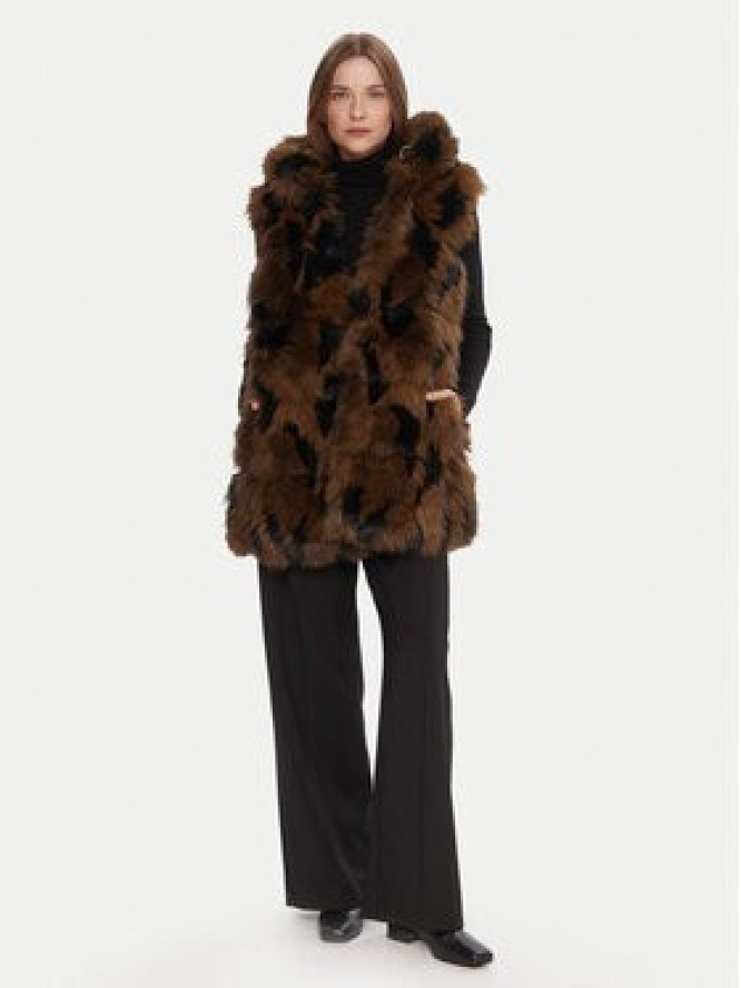 LOLA CASADEMUNT Kamizelka LF2501008 Brązowy Regular Fit