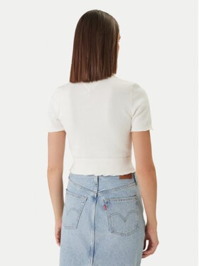 Tommy Jeans Polo DW0DW22597 Biały Slim Fit