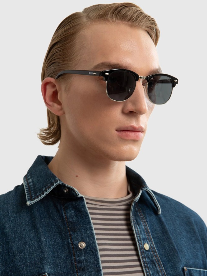 Okulary przeciwsłoneczne czarne Kolen 906