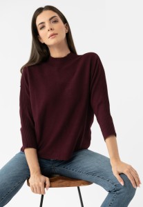 Burgundowy sweter S-TILLY