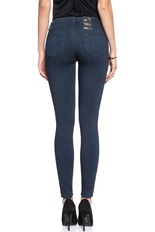 SPODNIE DAMSKIE LEE SCARLETT BLUE BLACK WAVE L506ELKZ 112111176