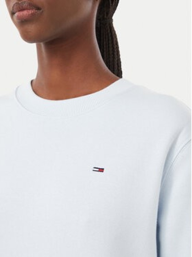 Tommy Jeans Bluza Flag DW0DW19959 Niebieski jasny Regular Fit