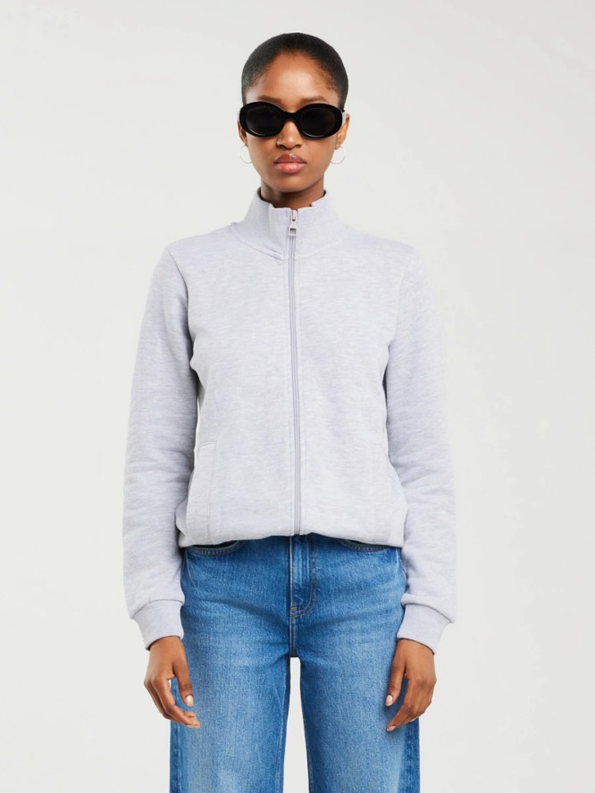 Bluza damska ze stójką szara Chita 901