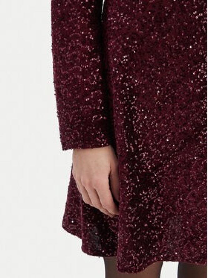 Rinascimento Sukienka koktajlowa CFC0126781003 Bordowy Regular Fit