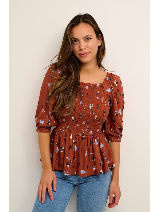 Kaffe Bluzka w kolorze jasnobrązowym rozmiar: 44