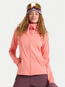 Roxy Bluza techniczna Vertere Full Zip ERJFT04974 Pomarańczowy Regular Fit