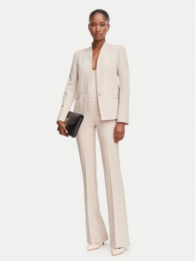 Rinascimento Marynarka CFC0130153003 Beżowy Slim Fit