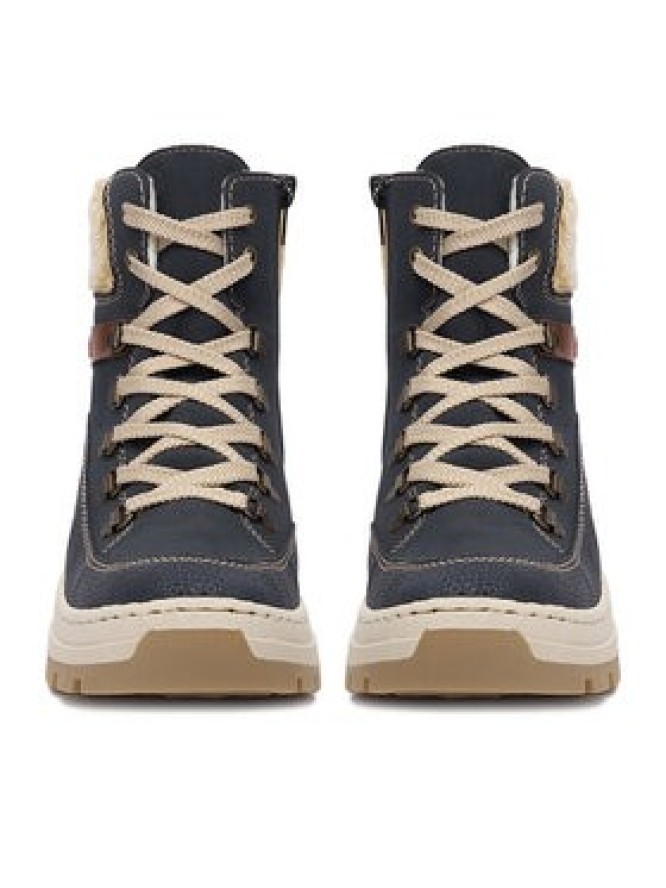 Rieker Trzewiki CEO-X9338-14 Granatowy