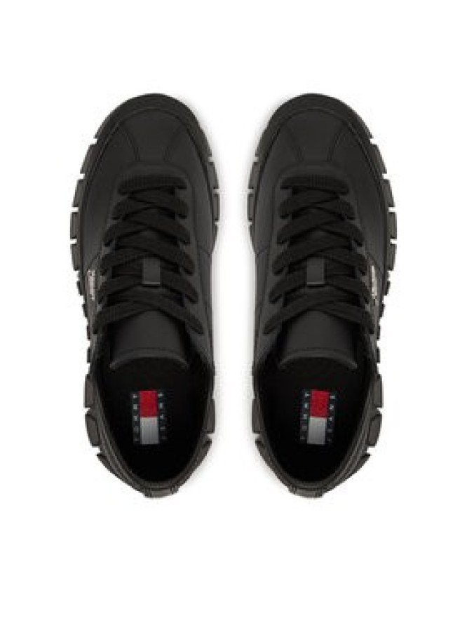 Tommy Jeans Sneakersy Tjw Platform Sneaker Leather Lc EN0EN03165 Czarny