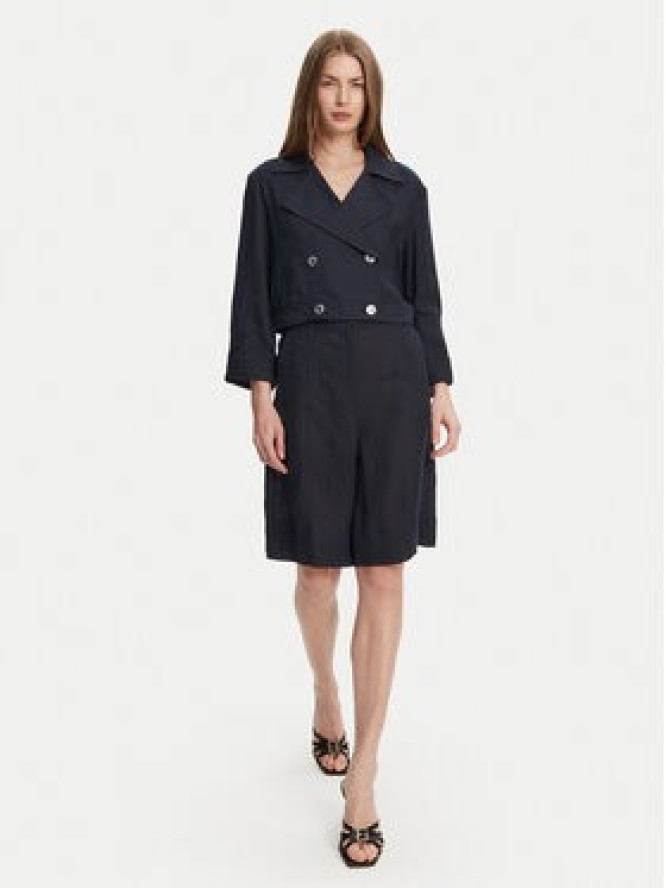 Marella Bermudy Pireo 2513141044 Granatowy Relaxed Fit