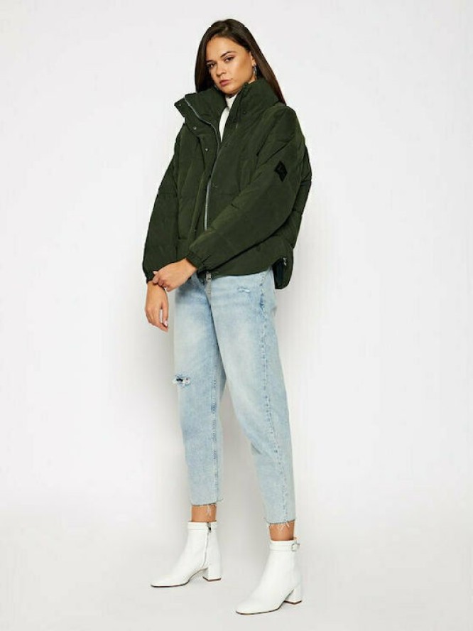 LEE PUFFER JACKET DAMSKA KURTKA ZIMOWA SERPICO GREEN L56VMMOJ 112113117