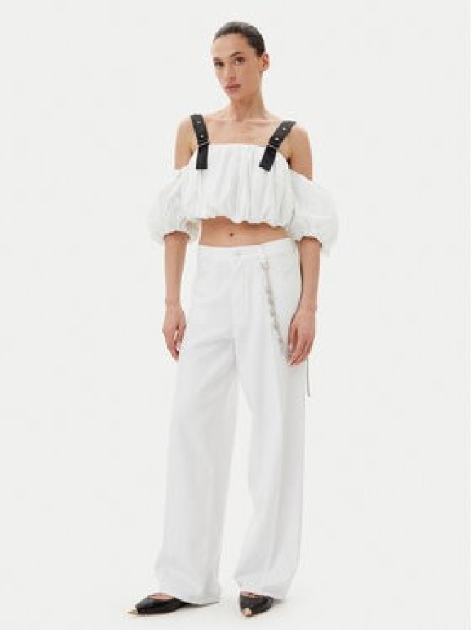 PINKO Top 105176 A2LD Biały Regular Fit