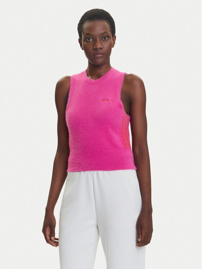 adidas Top JW3648 Różowy Slim Fit