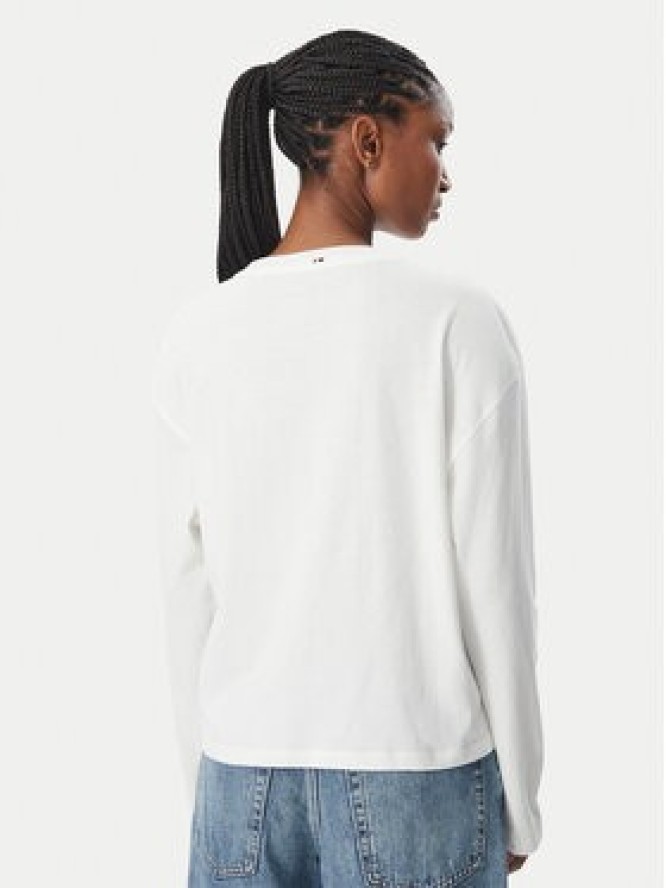 Tommy Hilfiger Bluzka Jersey UW0UW06593 Biały Regular Fit