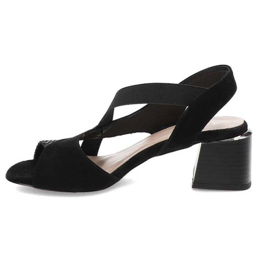 Czarne Sandały Lamanti Wygodne Buty Na Lato