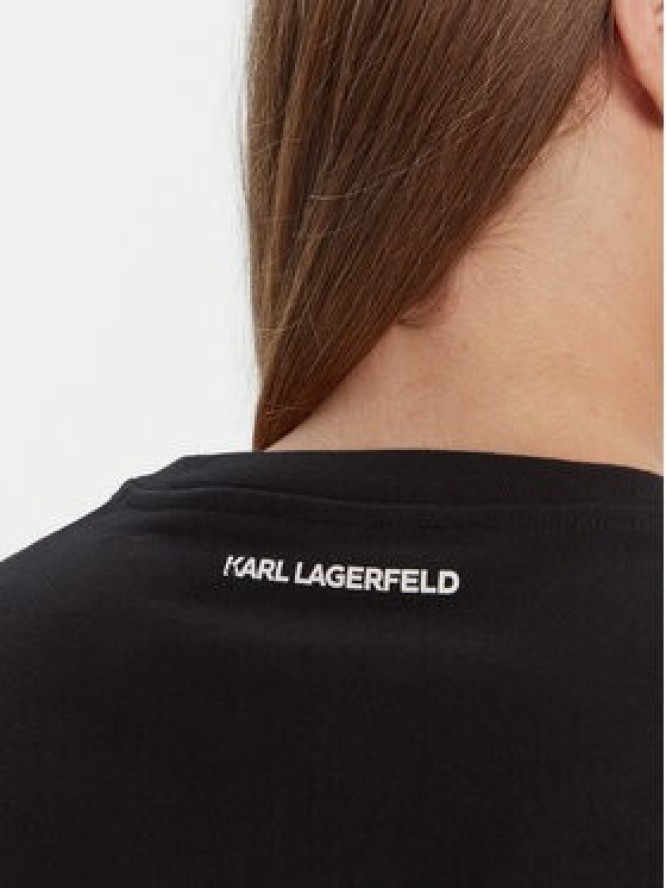 KARL LAGERFELD T-Shirt A3W17104 Czarny Regular Fit