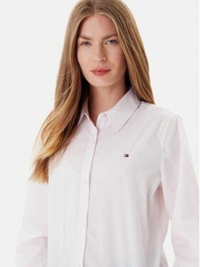 Tommy Hilfiger Koszula Ess WW0WW47169 Różowy Regular Fit