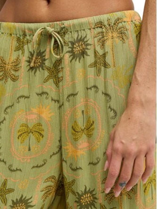 Billabong Spodnie materiałowe Beach Spirit EBJNP00141 Zielony Wide Leg