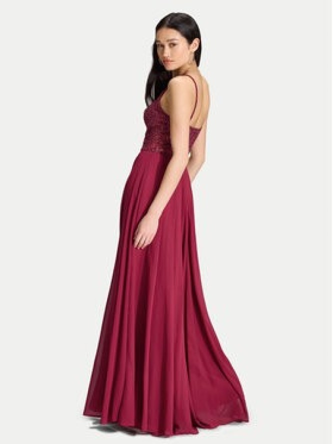 Hey Kyla Sukienka wieczorowa 5AK023HK Bordowy Regular Fit