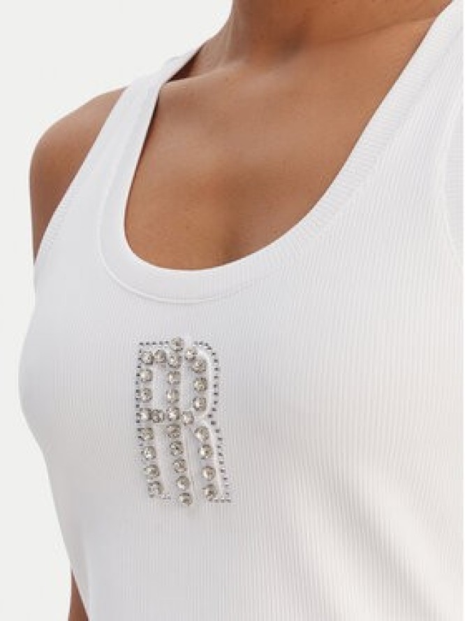 Fracomina Top FP26ST2003J42701 Biały Slim Fit