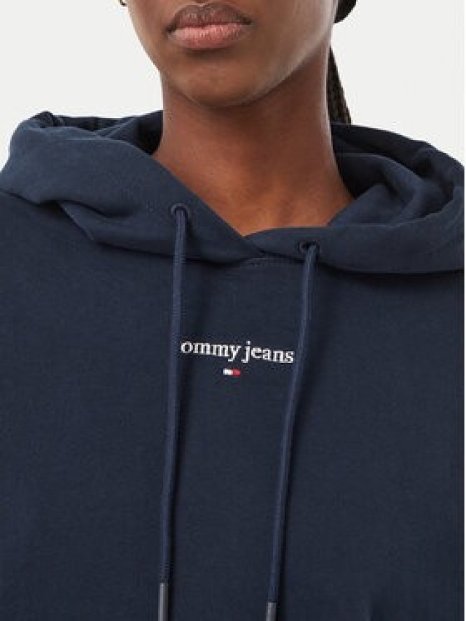 Tommy Jeans Bluza Classic Logo DW0DW23537 Granatowy Regular Fit