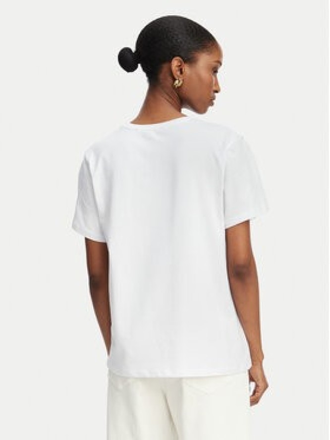 Marella T-Shirt Emme by Marella Gola 2615971072 Kremowy Regular Fit