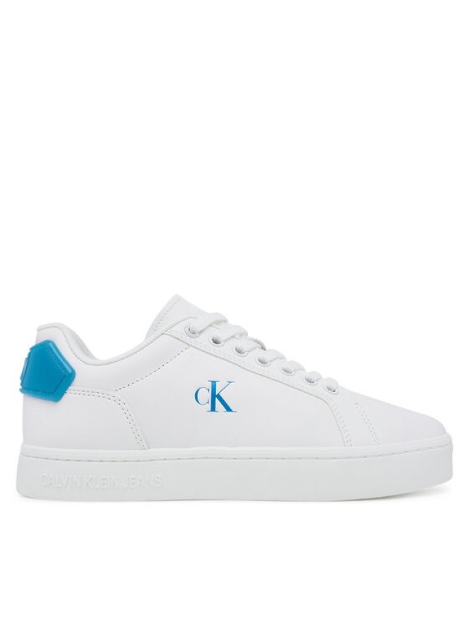 Calvin Klein Jeans Sneakersy Classic Cupsole Ru Patch Lth Wn YW0YW01845 Biały