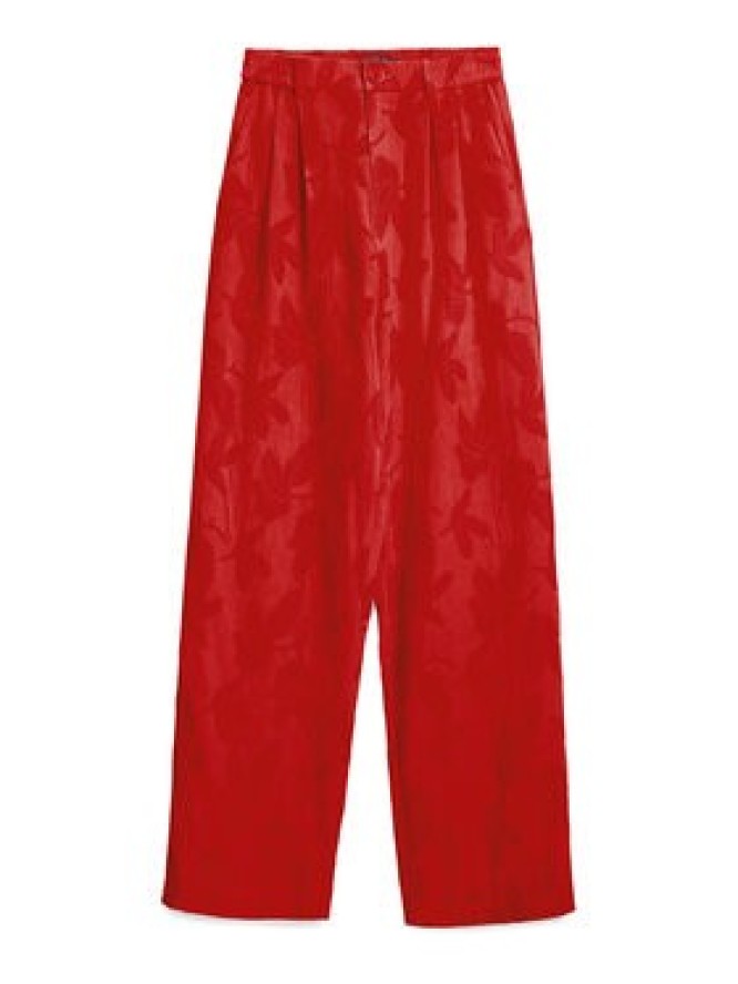 Desigual Spodnie materiałowe Suitrojo 25SWPW33 Czerwony Straight Fit