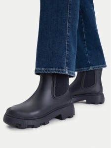 Tommy Hilfiger Kalosze Flag Cleated FW0FW09387 Granatowy