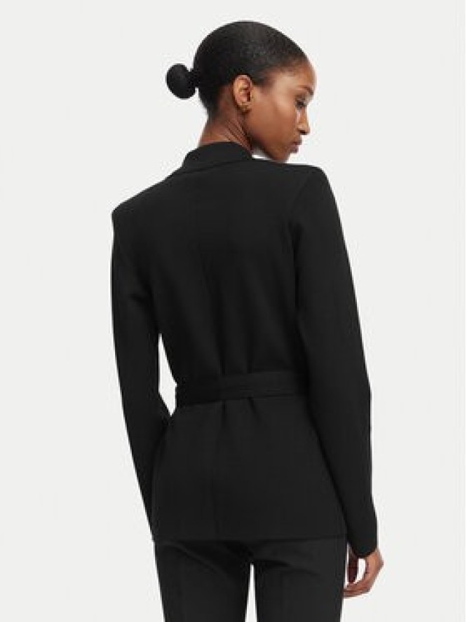 Elisabetta Franchi Marynarka MK-10B-62E2-V600 Czarny Slim Fit
