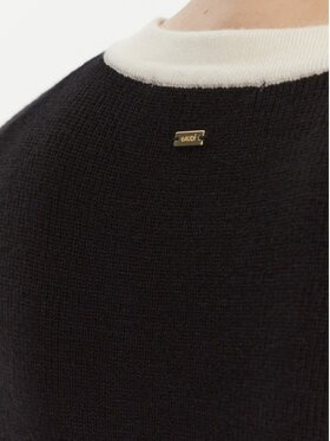 Gaudi Sukienka dzianinowa 521FD13009 Czarny Regular Fit