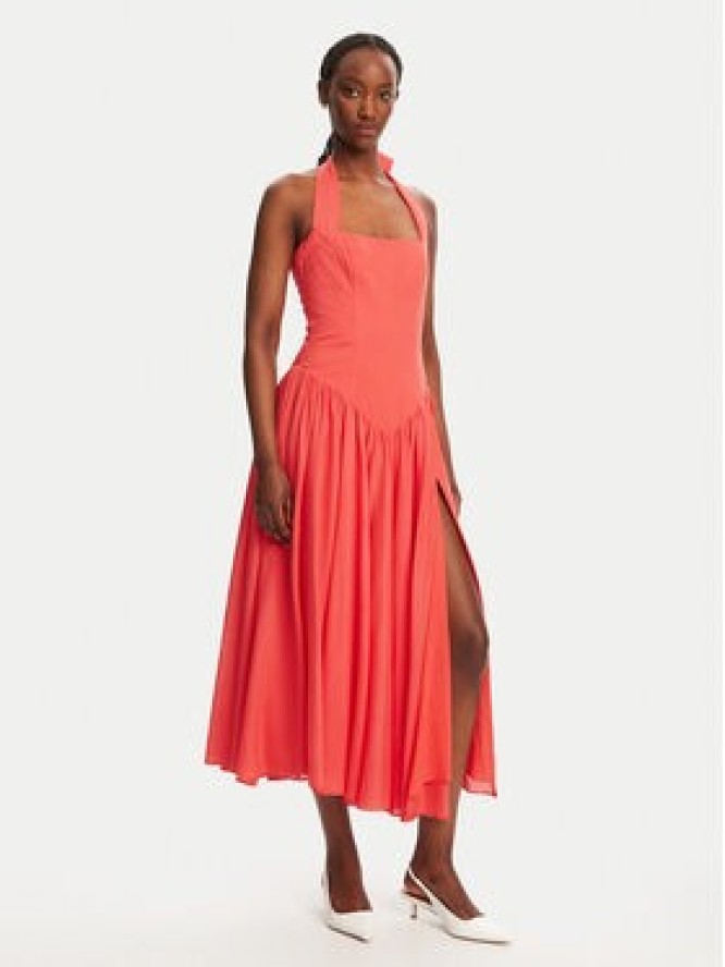 Bardot Sukienka koktajlowa Marabella Halter 59803DB1 Koralowy Regular Fit