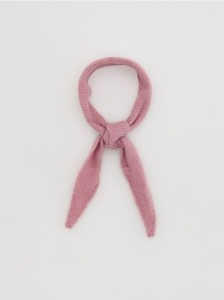Wąski szalik - różowy