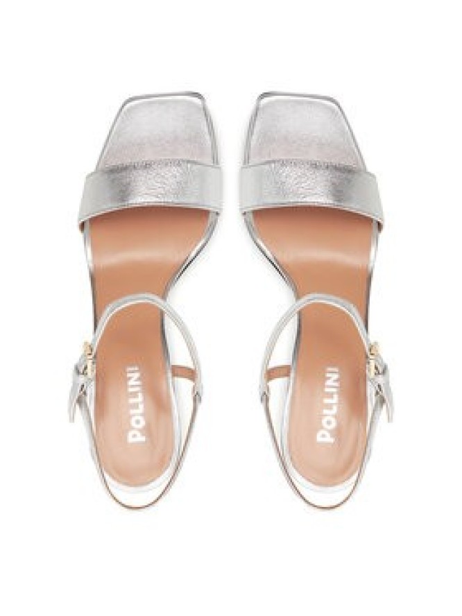 Pollini Sandały SA16328C0MTH0902 Srebrny