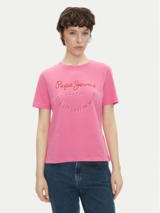 Pepe Jeans T-Shirt Rumer PL506072 Różowy Regular Fit