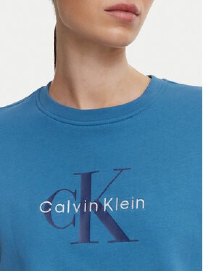 Calvin Klein Jeans Bluza Monologo LV047B234G Niebieski Relaxed Fit
