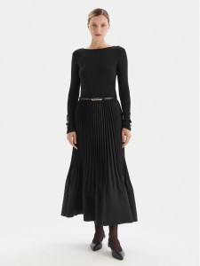 Fracomina Sukienka dzianinowa FS25WD2003W411F9 Czarny Slim Fit