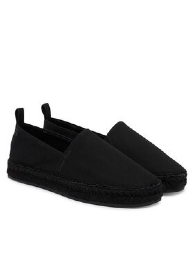 Calvin Klein Espadryle Oblique Espadrille Canvas HW0HW02931 Czarny