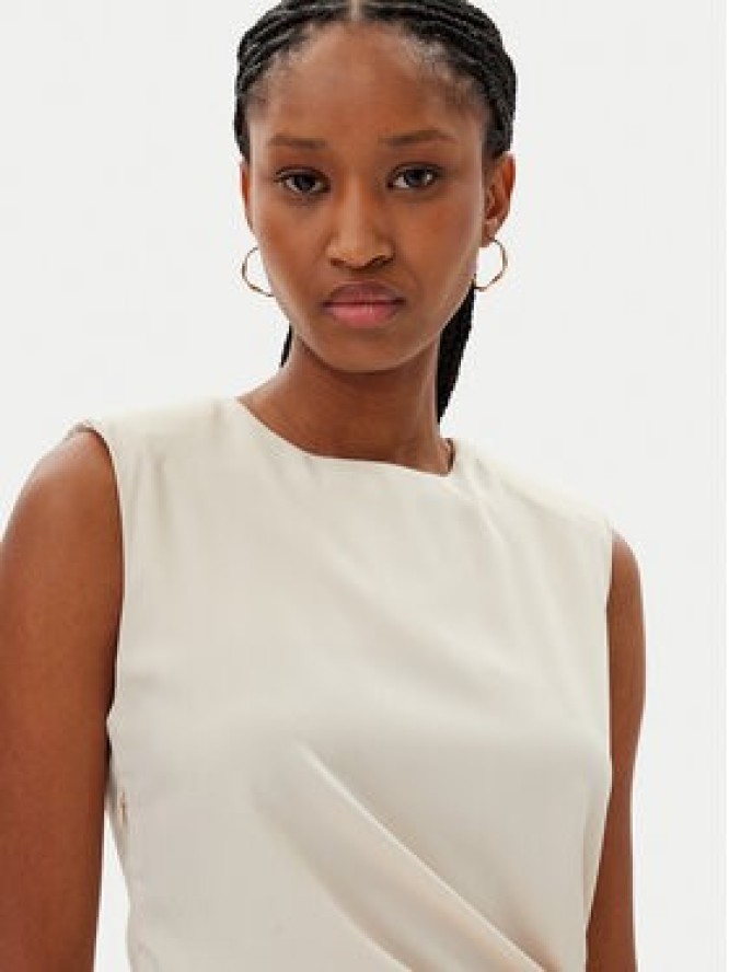 Kontatto Bluzka YM1004C Beżowy Regular Fit