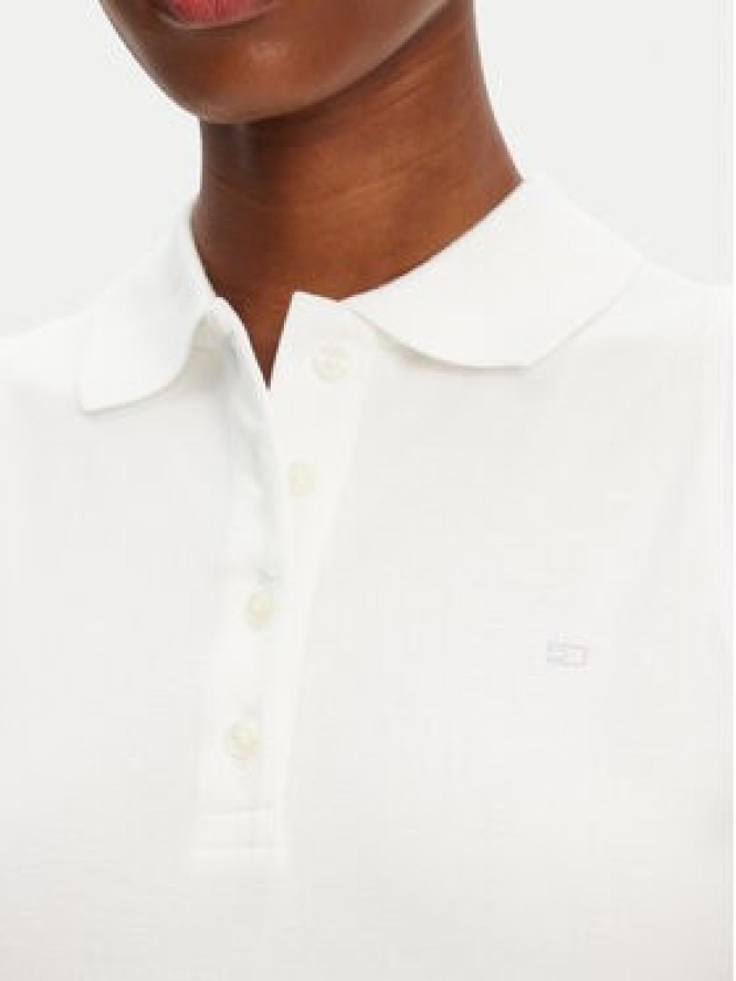 Tommy Hilfiger Bluzka 1985 WW0WW46790 Biały Slim Fit