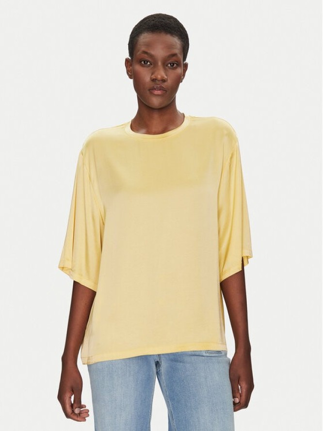 ViCOLO Bluzka TD0013 Żółty Relaxed Fit